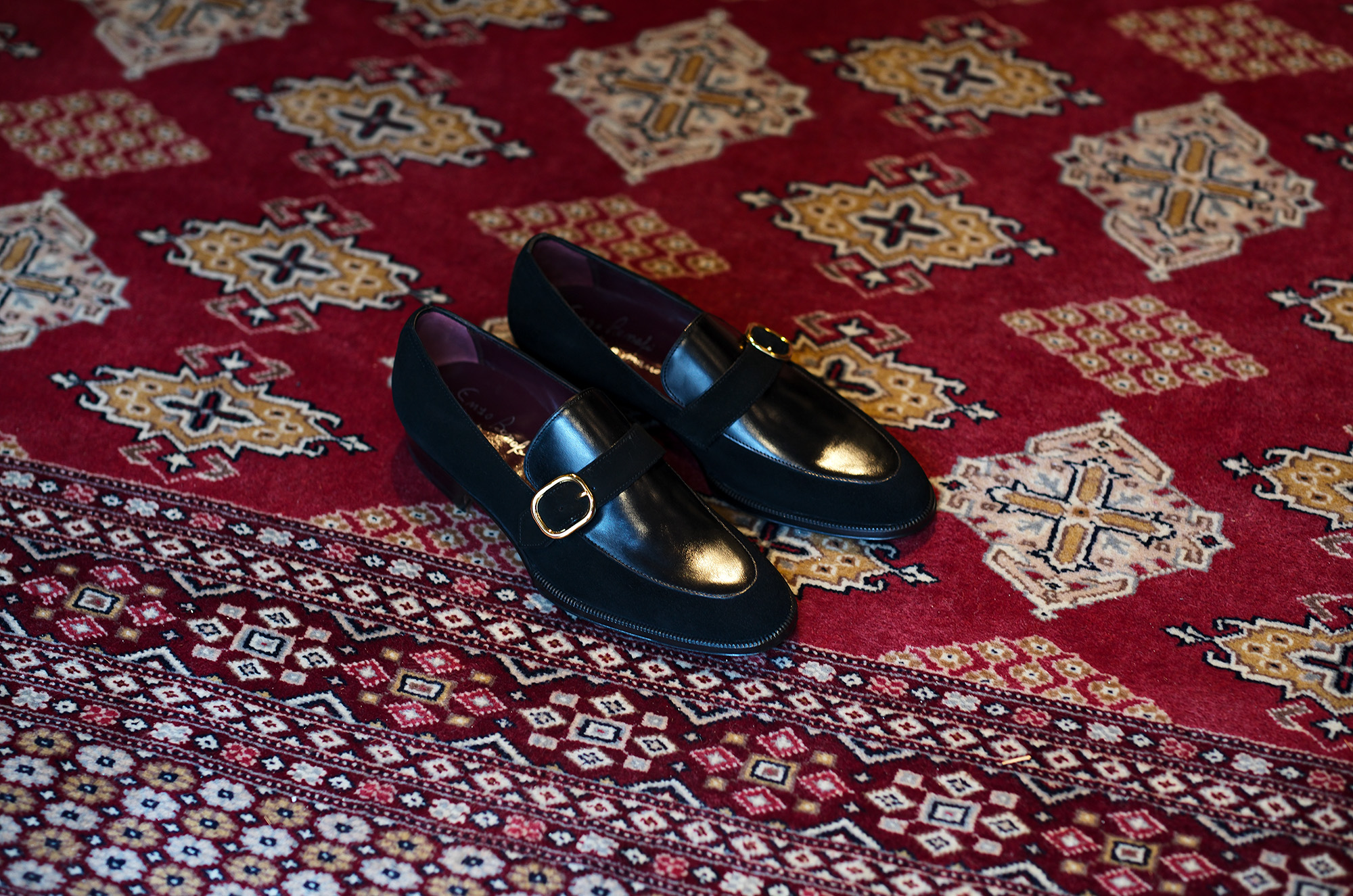 ENZO BONAFE ART.EB-47 SINGLE MONK STRAP SHOES VITELLO NERO 2025 エンツォボナフェ チャッカブーツ スーパーバック ブラック 愛知 名古屋 Alto e Diritto altoediritto アルトエデリット
