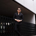 Finamore (フィナモレ) SEUL ITALIAN COLOR STRETCH COTTON SHIRTS ストレッチコットン ワンピースカラー シャツ BLACK (ブラック・5) made in italy (イタリア製) 2025のイメージ