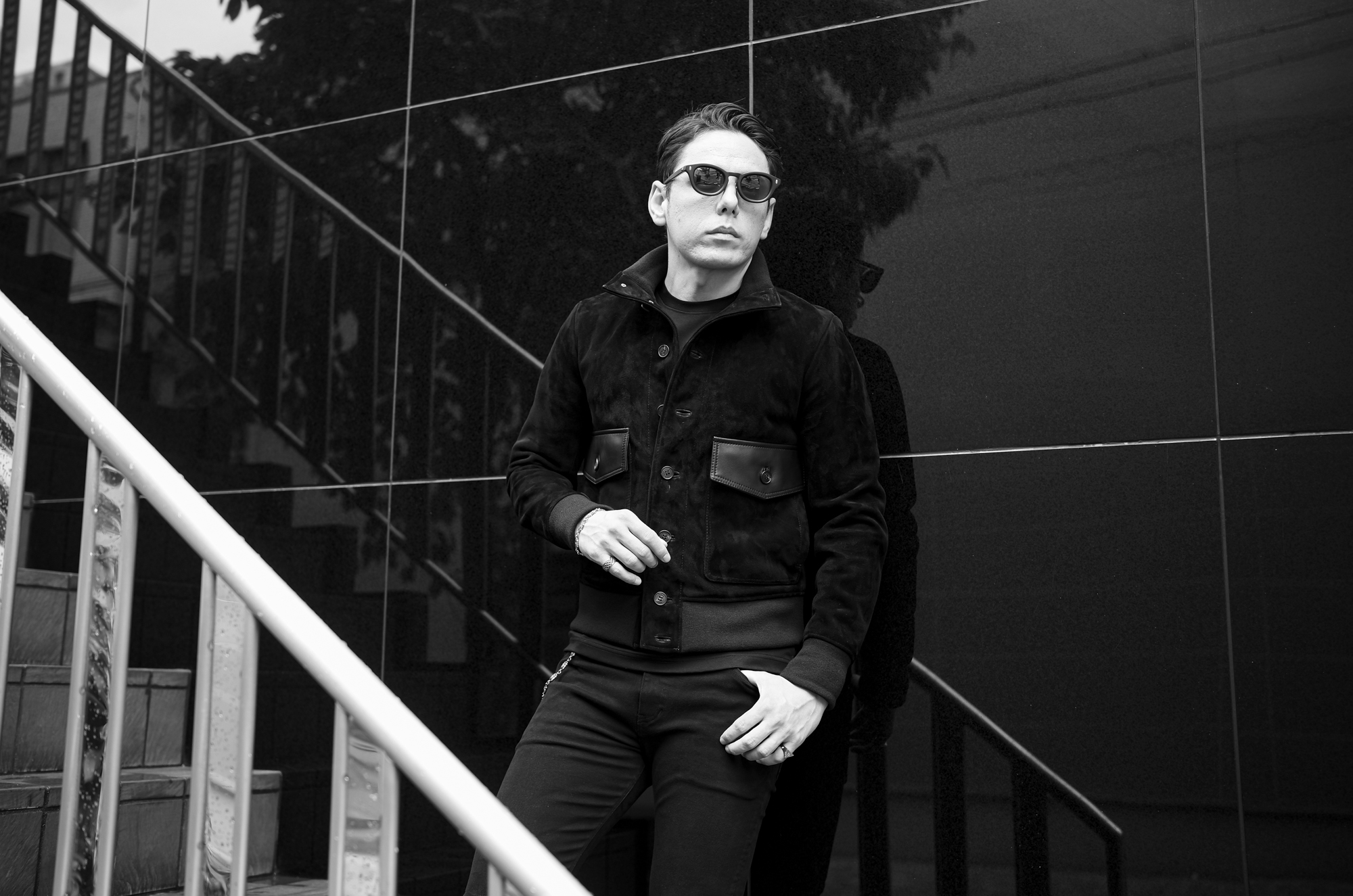 FIXER F12 FLIGHT JACKET Cashmere Suede × Cow Leather BLACK フィクサー フライトジャケット カシミヤスエード カウレザー ブラック A1 A-1 愛知 名古屋 Alto e Diritto altoediritto アルトエデリット