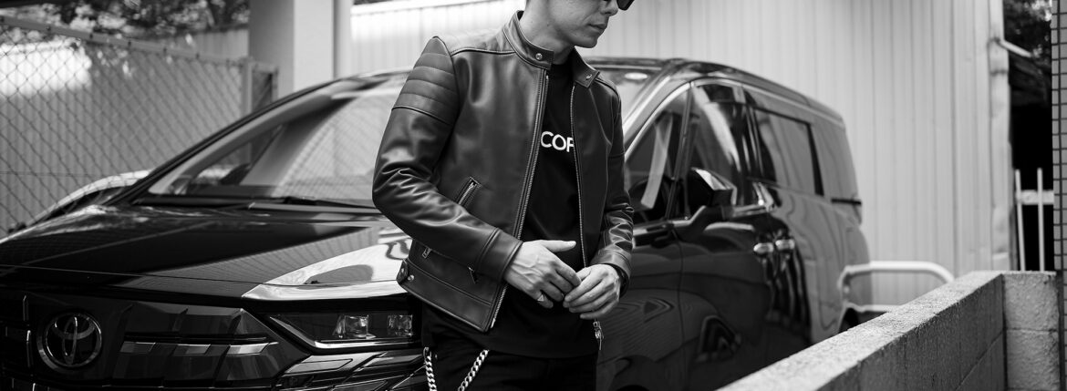 FIXER(フィクサー) F2(エフツー) SINGLE RIDERS Cow Leather シングルライダース ジャケット NAVY (ネイビー) 【ご予約開始】【2025.9.04(Thu)～2025.9.21(Sun)】 フィクサー エフゼロ シングルライダース カウレザー ネイビー 紺色 ブルー 愛知 名古屋 Alto e Diritto altoediritto アルトエデリット