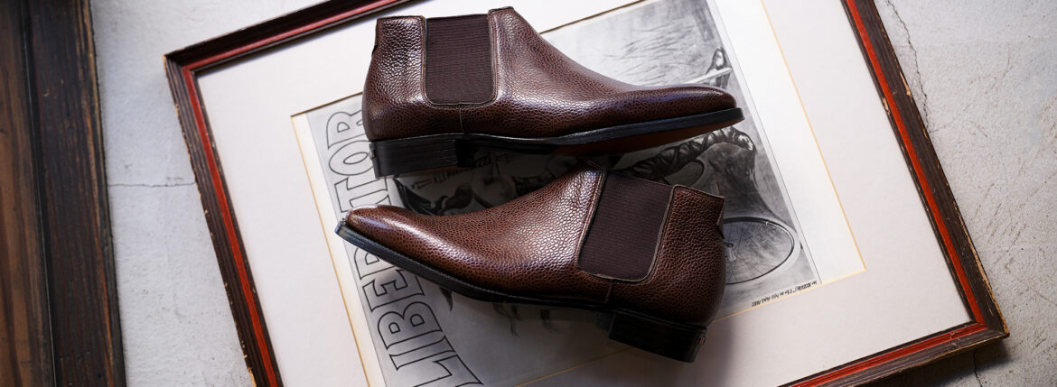Georges de Patricia(ジョルジュ ド パトリシア) Diablo (ディアブロ) 925 STERLING SILVER (925 スターリングシルバー) Shrunken Calf (シュランケンカーフ) サイドゴアブーツ BRUN (ブラウン) アルトエデリット ジョルジュドパトリシア ブーツ 超絶ブーツ ランボルギーニ ディアブロ lamborghini