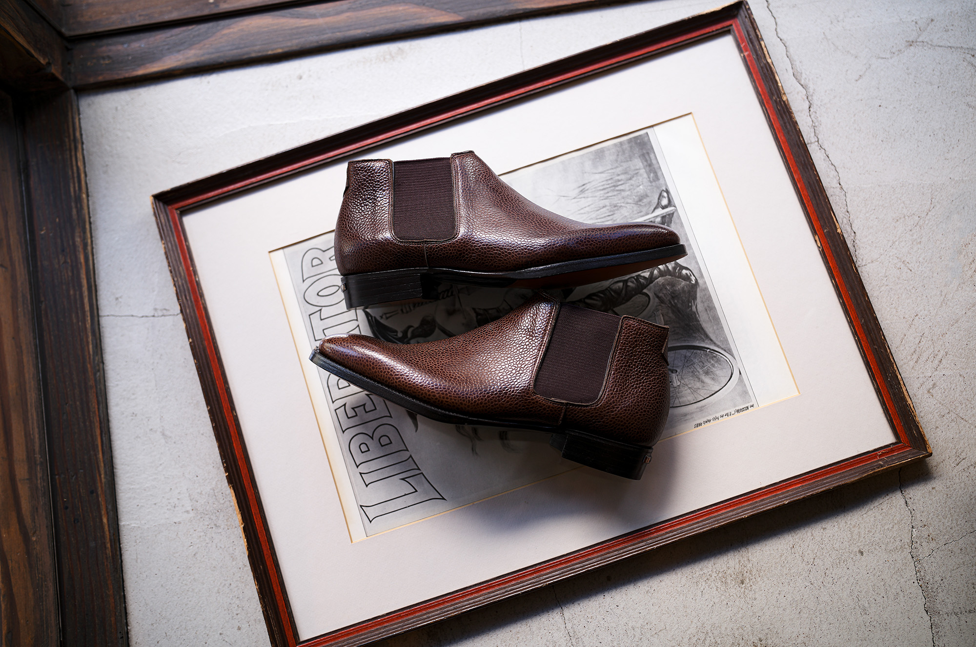 Georges de Patricia(ジョルジュ ド パトリシア) Diablo (ディアブロ) 925 STERLING SILVER (925 スターリングシルバー) Shrunken Calf (シュランケンカーフ) サイドゴアブーツ BRUN (ブラウン) アルトエデリット ジョルジュドパトリシア ブーツ 超絶ブーツ ランボルギーニ ディアブロ lamborghini