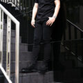 ISAMU KATAYAMA BACKLASH × FIXER (イサムカタヤマ バックラッシュ × フィクサー) Stretch Skinny Clash Denim Pants FIX-2117-02CL 京都紋付黒染め『深黒』ストレッチ スキニー クラッシュ デニム パンツ MADE IN JAPAN (日本製)  【新作 第3弾】のイメージ