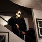 ISAMU KATAYAMA BACKLASH (イサムカタヤマ バックラッシュ) RABBIT FUR KALGAN LAMB FUR STRETCH KNIT No.2169-01 (ラビットファー カルガンラムファー ストレッチ ニット) ラビットファー × カルガンラムファー プルオーバー セーター BLACK (ブラック) 2025秋冬 【発売開始】愛知 名古屋 Alto e Diritto altoediritto アルトエデリット
