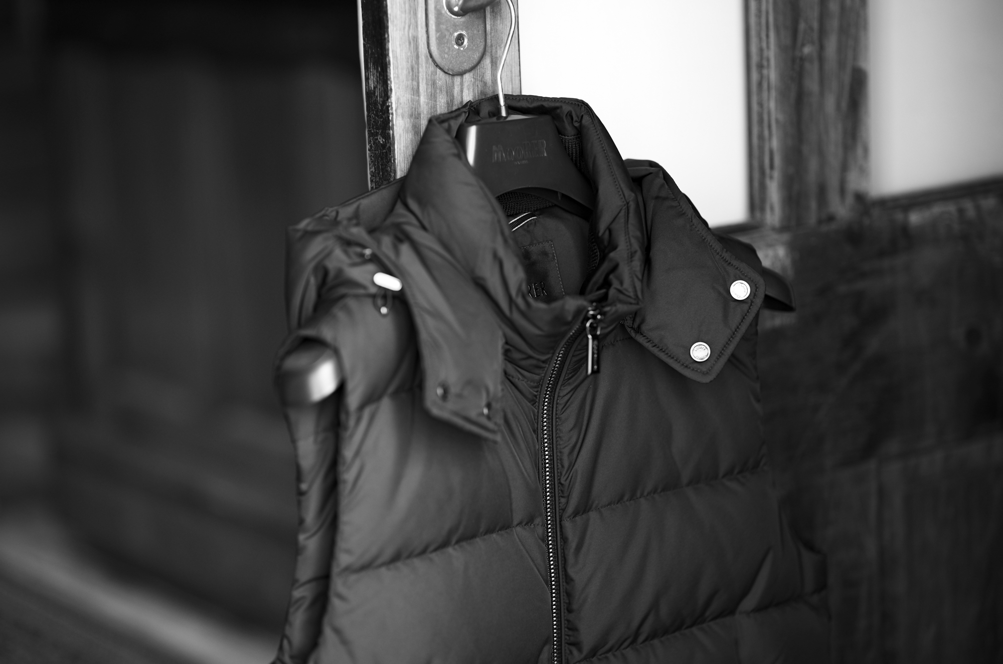 MOORER (ムーレー) FIRE-WK (ファイヤー) Nylon Down Vest ナイロン ダウンベスト NERO (ブラック) Made in italy (イタリア製) 2025秋冬新作 【発売開始】愛知 名古屋 Alto e Diritto altoediritto アルトエデリット