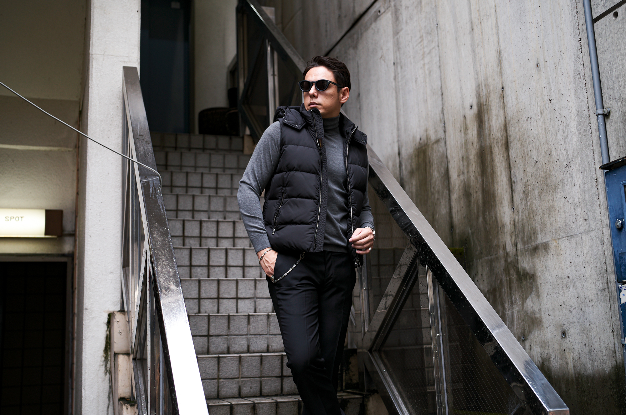 MOORER (ムーレー) FIRE-WK (ファイヤー) Nylon Down Vest ナイロン ダウンベスト NERO (ブラック) Made in italy (イタリア製) 2025秋冬新作 【発売開始】愛知 名古屋 Alto e Diritto altoediritto アルトエデリット