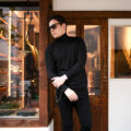 RIVORA (リヴォラ) 18G Cashmere Silk Turtle Neck Pull-Over (18ゲージ カシミア シルク タートルネック プルオーバー) カシミヤ シルク タートルネック セーター BLACK (ブラック・010) MADE IN JAPAN (日本製) 2025秋冬新作 【発売開始】のイメージ