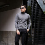 RIVORA (リヴォラ) 18G Wool Silk Turtle Neck Pull Over (18ゲージ ウールシルク タートルネック プルオーバー) ウールシルク タートルネック セーター GRAY (グレー・020) MADE IN JAPAN (日本製) 2025秋冬新作 【発売開始】愛知 名古屋 Alto e Diritto altoediritto アルトエデリット