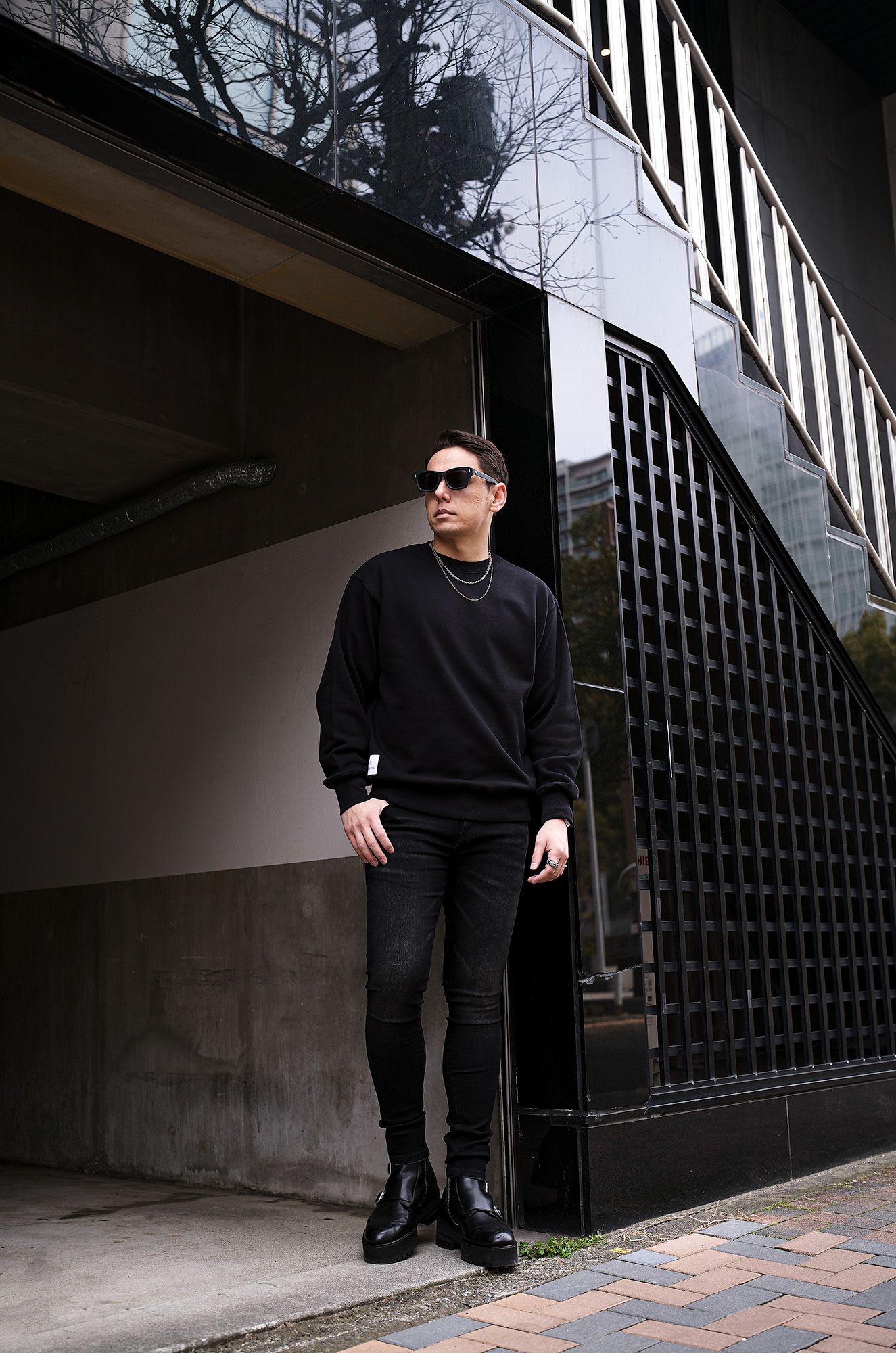 Volturno (ヴォルトゥルノ) Heavy weight Crew neck Sweat ヘビーウエイト クルーネック スウェット BLACK (ブラック) 愛知 名古屋 Alto e Diritto altoediritto アルトエデリット