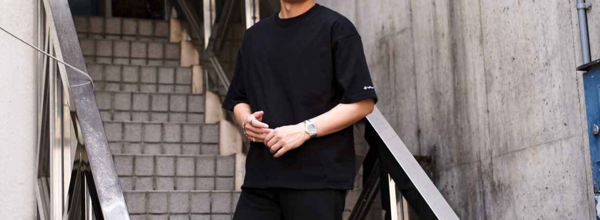 Volturno (ヴォルトゥルノ) Heavy Weight Big Square Tshirt ヘビーウエイト ビッグスクエア Tシャツ BLACK (ブラック) 【発売開始】愛知 名古屋 Alto e Diritto altoediritto アルトエデリット