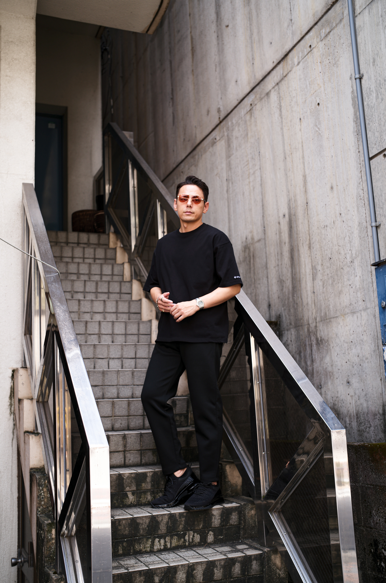 Volturno (ヴォルトゥルノ) Heavy Weight Big Square Tshirt ヘビーウエイト ビッグスクエア Tシャツ BLACK (ブラック) 【発売開始】愛知 名古屋 Alto e Diritto altoediritto アルトエデリット