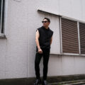 Volturno (ヴォルトゥルノ) Light weight No Sleeve Pullover Parker ライトウエイト ノースリーブ プルオーバー パーカー BLACK (ブラック) 【発売開始】のイメージ