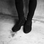 WH (ダブルエイチ) WHS-0755S 6-INCH CLASSIC MOC BOOTS (6インチ クラシック モック ブーツ) CHARLES F. STEAD SUPER BUCK (チャールズＦステッド スーパーバック) スエードレザー ブーツ BLACK (ブラック) MADE IN JAPAN (日本製) 愛知 名古屋 Alto e Diritto altoediritto アルトエデリット