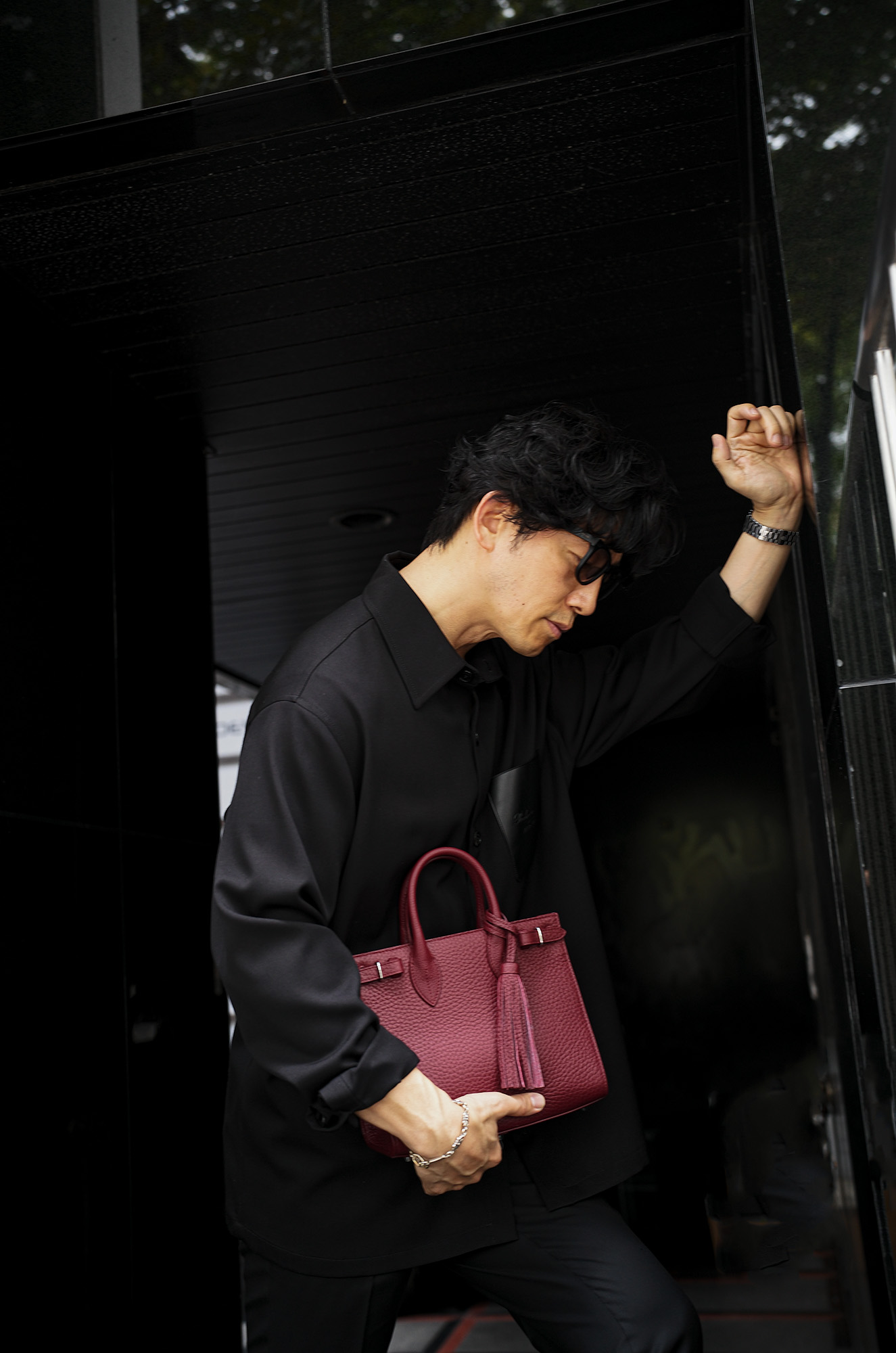 ACATE × cuervo bopoha (アカーテ × クエルボ ヴァローナ) KARIF MINI (カリフミニ) SHRINK LEATHER (シュリンクレザー) トートバッグ レザーバッグ BORDEAUX × SILVER (ボルドー×シルバー) 愛知 名古屋 Alto e Diritto altoediritto アルトエデリットBAG LEATHER BAG カバン