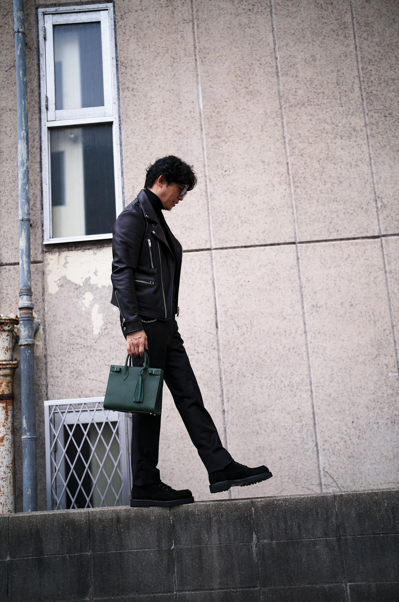 ACATE × cuervo bopoha (アカーテ × クエルボ ヴァローナ) KARIF MINI (カリフミニ) SHRINK LEATHER (シュリンクレザー) トートバッグ レザーバッグ GREEN × SILVER(グリーン×シルバー) 愛知 名古屋 Alto e Diritto altoediritto アルトエデリットBAG LEATHER BAG カバン