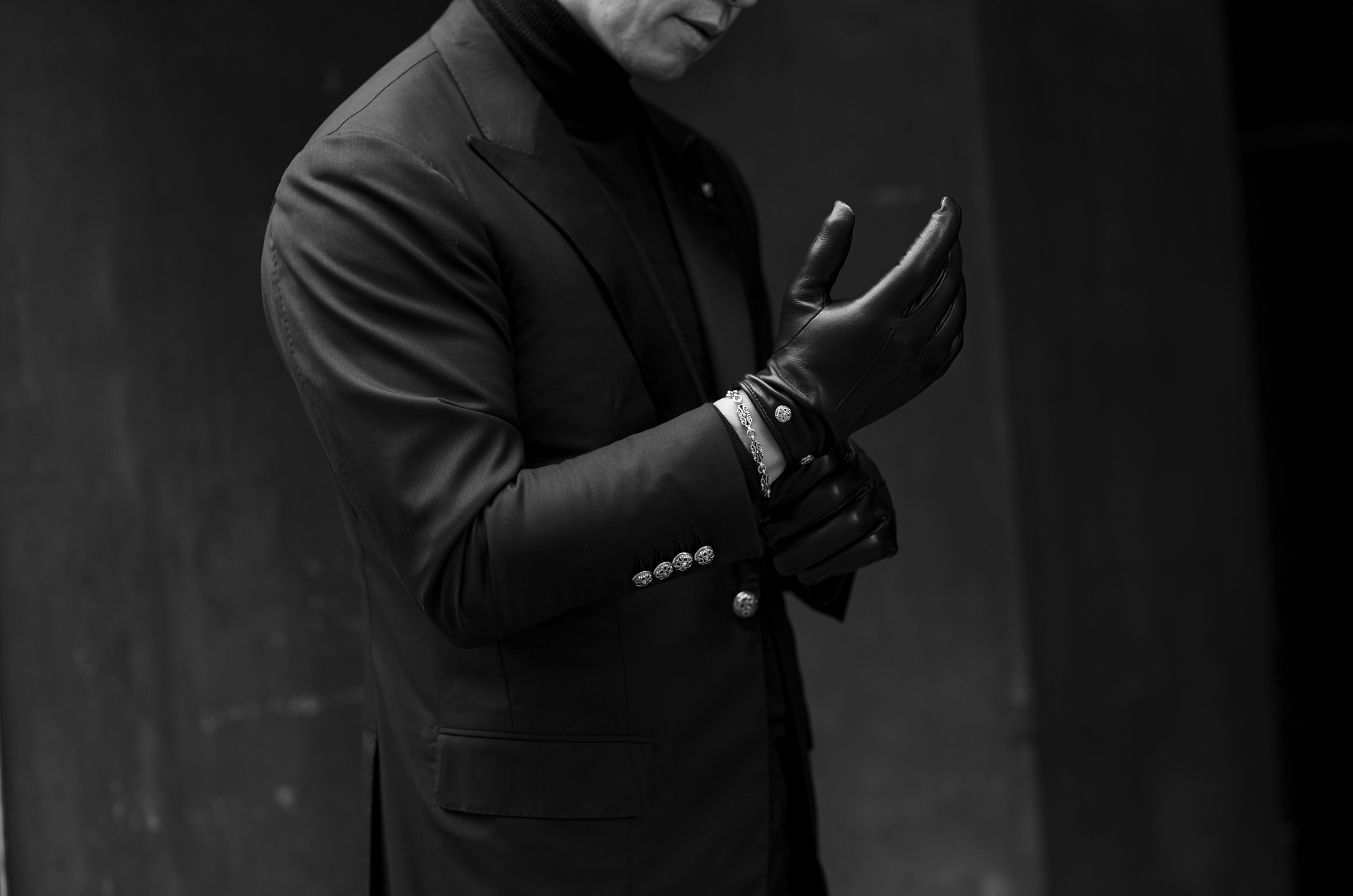Balvenie Wilhelm (バルヴェニー ヴィルヘルム) No.28 LEATHER GLOVES 925 SILVER (ナンバー トゥエンティエイト レザーグローブ 925シルバー) カシミアライニング ラムレザー グローブ BLACK (ブラック) 愛知 名古屋 Alto e Diritto altoediritto アルトエデリット