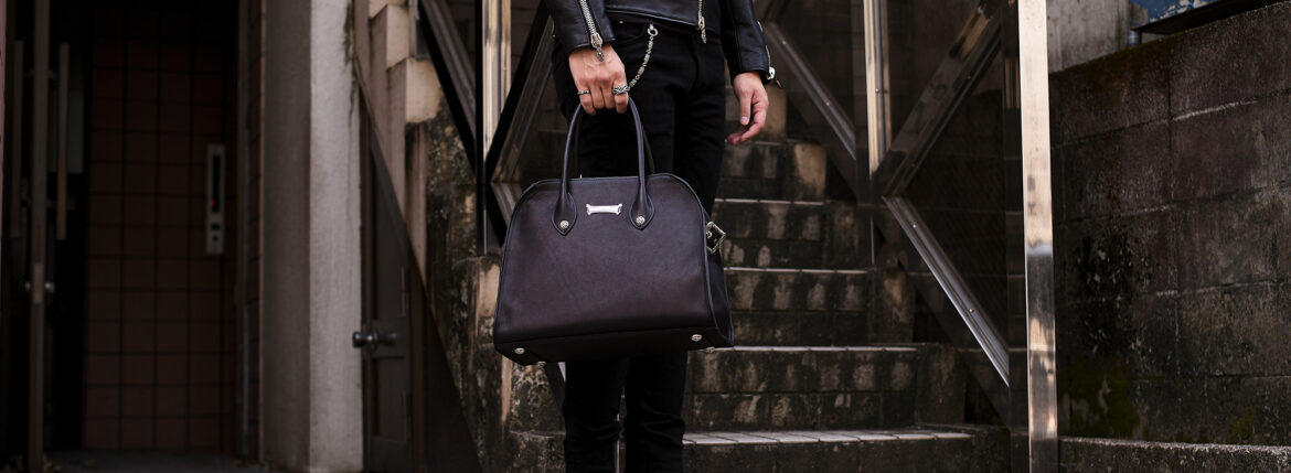 Balvenie Wilhelm No.29 LEATHER BAG 925 SILVER COW LEATHER BLACK　バルヴェニー ヴィルヘルム ナンバートゥエンティナイン レザーバック 925シルバー ブラック Made In England イギリス製 愛知　名古屋 Alto e Diritto altoediritto アルトエデリット レザートートバック totebag leathertotebag