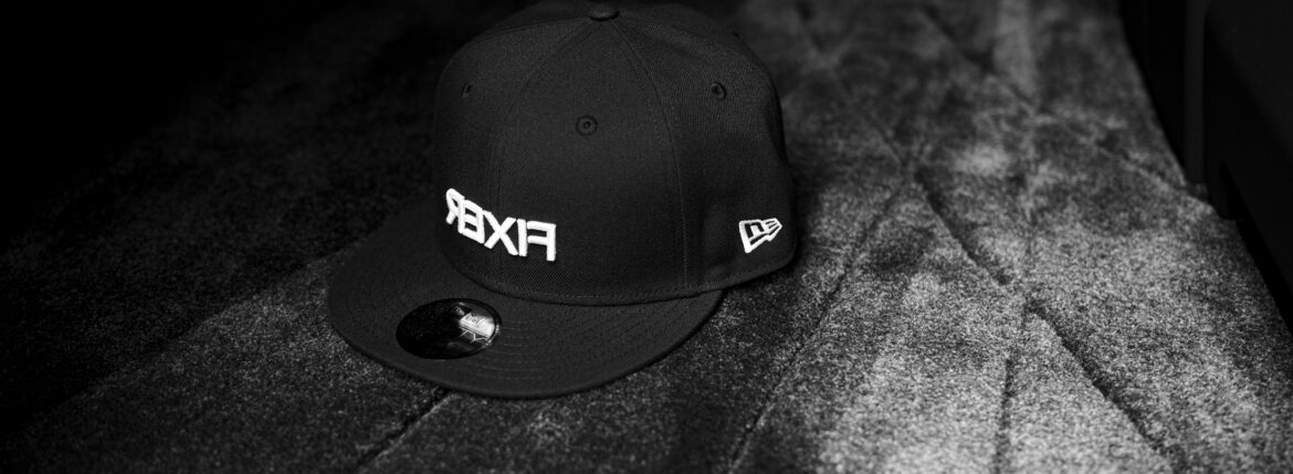 FIXER × NEW ERA 59FIFTY® "FNE-07" Reverse Logo BASEBALL CAP BLACK × WHITE フィクサー × ニューエラ リバースロゴ ベースボールキャップ ブラック ホワイト 愛知 名古屋 Alto e Diritto altoediritto アルトエデリット