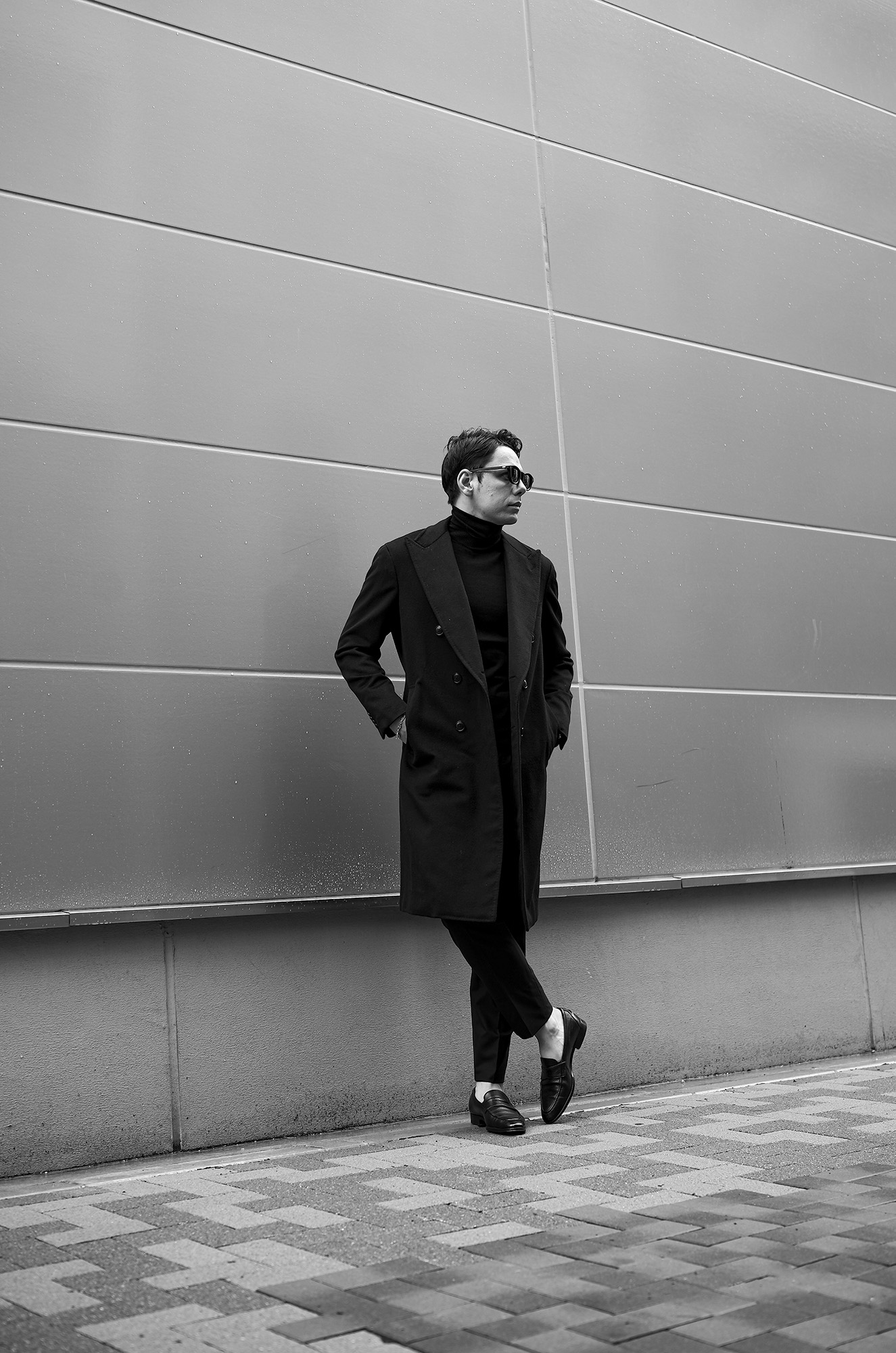 Sartoria Curvarti BESPOKE CASHMERE DOUBLE BREASTED COAT BLACK【Alto e Diritto 別注】【Special Model】サルトリア・クルヴァルティ ビスポーク カシミヤ ダブルブレステッド コート ダブルコート 2025 愛知 名古屋 Alto e Diritto altoediritto アルトエデリット