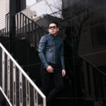 TOM FORD (トムフォード) NAPPA GRAIN LEATHER ZIP BIKER (ナッパ グレイン レザー ジップ バイカー) ラムレザー セミダブル ライダース ジャケット DARK TEAL (ダークティール) Made in italy (イタリア製) トムフォード グレインレザー ジップバイカー ダークティール ダブルライダース　セミダブルライダース　レザージャケット ライダースジャケット 愛知 名古屋 Alto e Diritto altoediritto アルトエデリット 新色