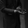 Balvenie Wilhelm (バルヴェニー ヴィルヘルム) No.28 LEATHER GLOVES 925 SILVER (ナンバー トゥエンティエイト レザーグローブ 925シルバー) カシミアライニング ラムレザー グローブ BLACK (ブラック) 【ご予約受付中】のイメージ