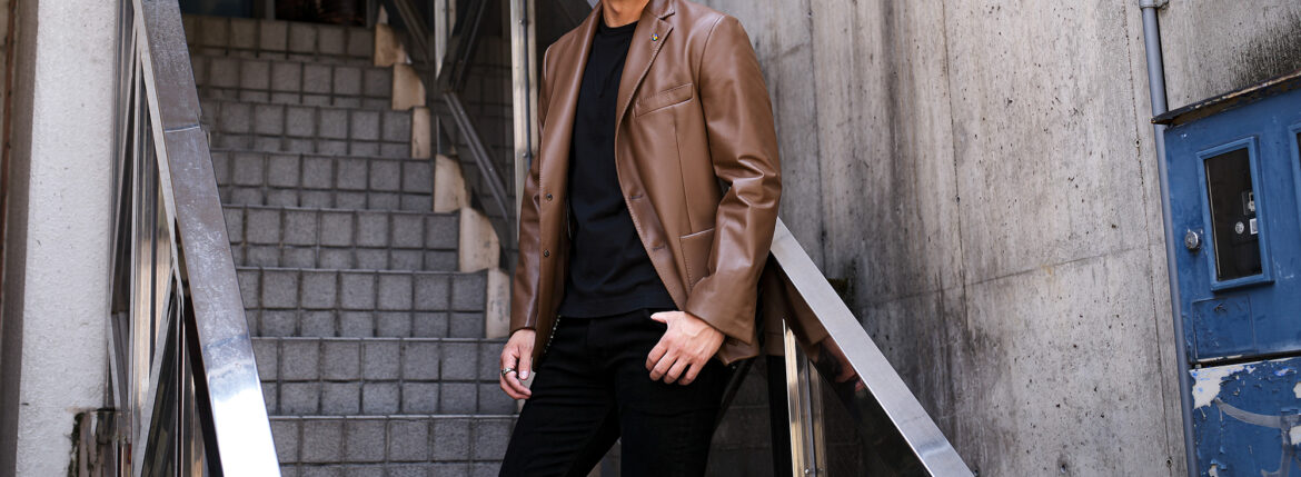 BELVEST 2B LAMB NAPPA LEATHER LIGHT WEIGHT LEATHER JACKET BROWN 2026SS ベルベスト ラムナッパレザー ジャケット ブラウン 茶色 2026年 春夏 愛知 名古屋 Alto e Diritto altoediritto アルトエデリット