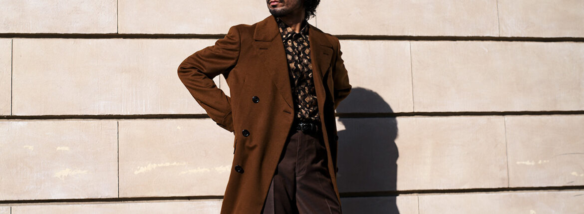 BELVEST(ベルベスト) NEW CLASSIC POLO COAT CASHMERE VICUNA カシミヤ ビキューナ ニュークラシックポロコート CAMEL (キャメル・031) Made in italy (イタリア製) 愛知 名古屋 Alto e Diritto altoediritto アルトエデリット　Tiamo ティアモ