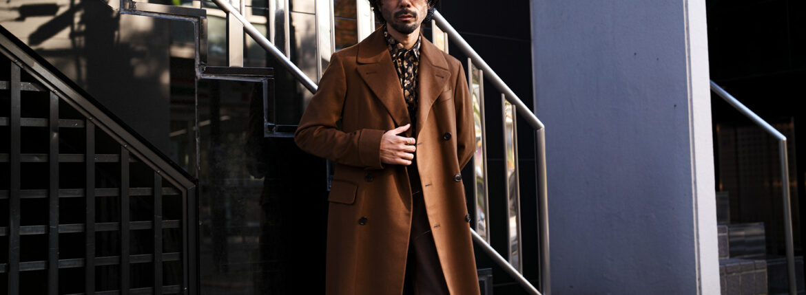 BELVEST(ベルベスト) NEW CLASSIC POLO COAT CASHMERE VICUNA カシミヤ ビキューナ ニュークラシックポロコート CAMEL (キャメル・031) Made in italy (イタリア製) 愛知 名古屋 Alto e Diritto altoediritto アルトエデリット Tiamo ティアモ