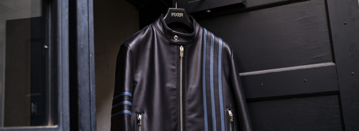 FIXER "F0 RACING" SINGLE RIDERS Cow Leather BLACK × WHITE , BLACK × NAVY , BLACK × PYTHON【ご予約受付中】【2025.10.27(Mon)~2025.11.23(Sun)】 愛知 名古屋 Alto e Diritto altoediritto アルトエデリット フィクサー エフゼロ レーシング シングルライダース
