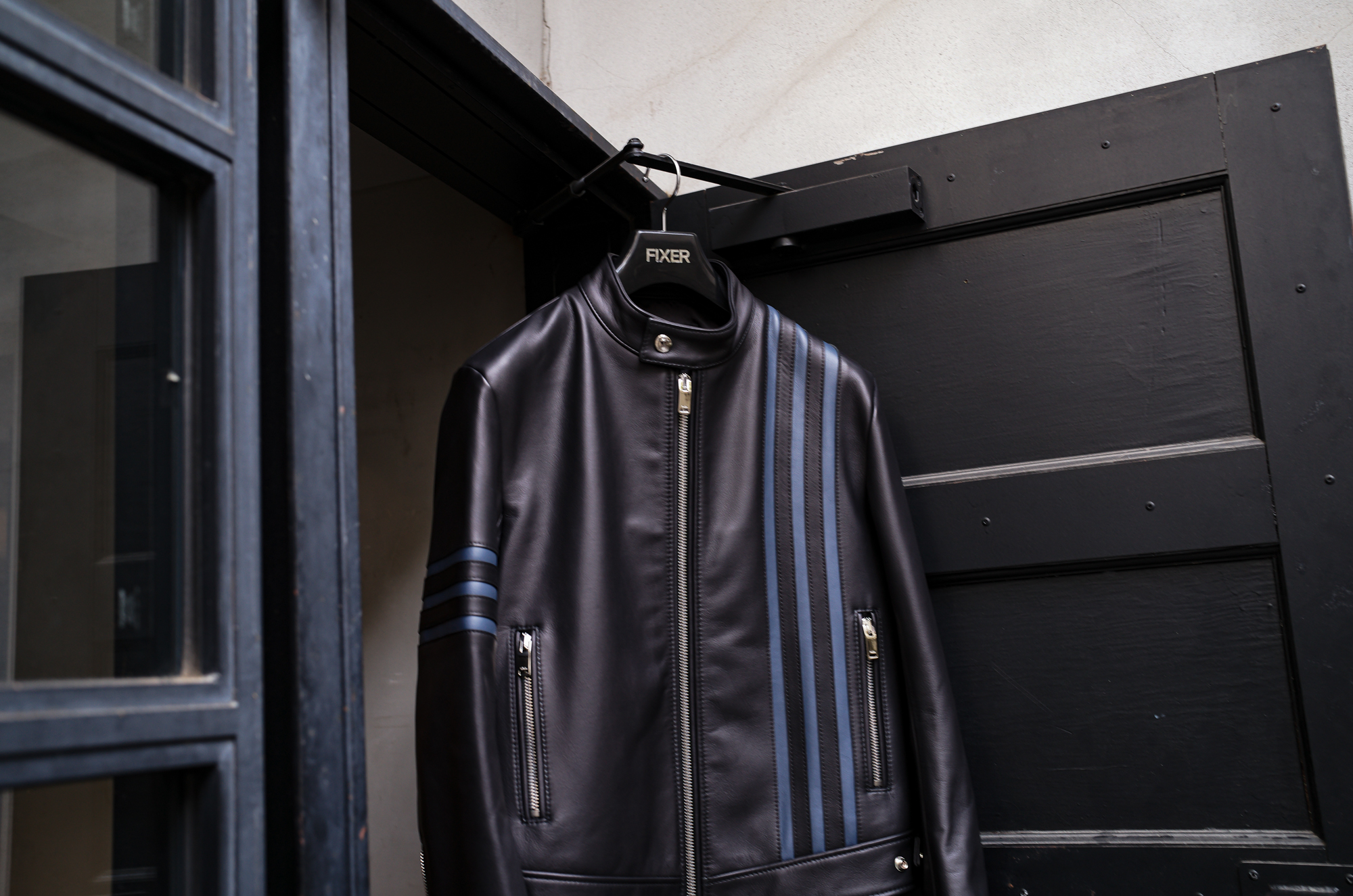 FIXER "F0 RACING" SINGLE RIDERS Cow Leather BLACK × WHITE , BLACK × NAVY , BLACK × PYTHON【ご予約受付中】【2025.10.27(Mon)~2025.11.23(Sun)】 愛知 名古屋 Alto e Diritto altoediritto アルトエデリット フィクサー エフゼロ レーシング シングルライダース