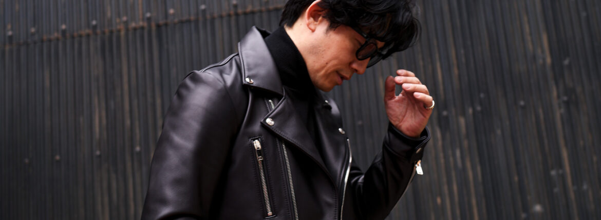 FIXER(フィクサー) F13(エフサーティーン) DOUBLE RIDERS Cow Leather ダブルライダース ジャケット BLACK(ブラック)【ご予約開始】【2025.11.29(Sat)～2025.12.14(Sun)】愛知 名古屋 Alto e Diritto altoediritto アルトエデリット レザージャケット