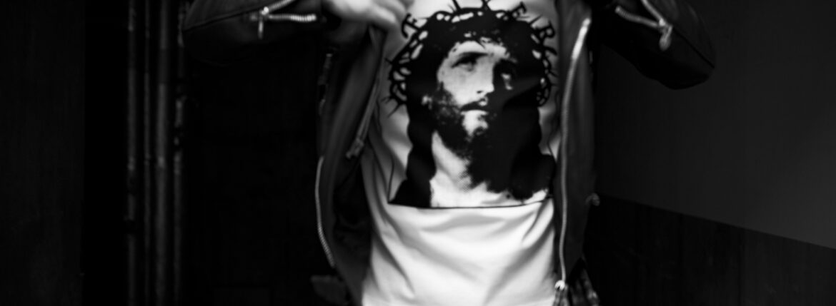 FIXER FTS-17 JESUS WHITE フィクサー ジーザス キリスト ホワイト FIXER ロゴ Tシャツ フォトプリントTシャツ 愛知 名古屋 Alto e Diritto altoediritto アルトエデリット