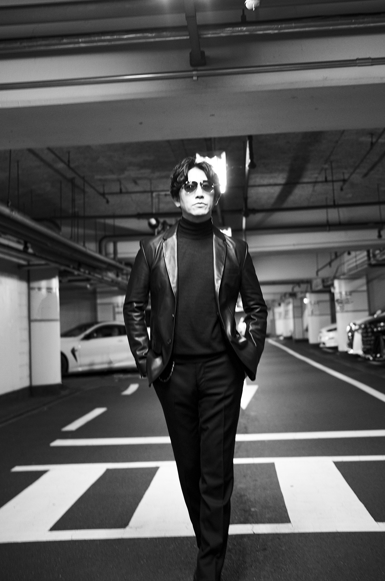 FIXER TOMBOY AVIATOR SUNGLASSES SILVER BLACK GRADATION // FIXER F3 SARTORIAL JACKET Cow Leather BLACK // RIVORA 18G Cashmere Silk Turtle Neck Pull-Over BLACK // cuervo bopoha Chris DRESS WOOL SLACKS BLACK // Georges de Patricia Diablo 925 STERLING SILVER Shrunken Calf NOIR フィクサー トムボーイ ティアドロップ 925シルバー カウレザー リヴォラ タートルネック カシミヤ シルク クエルボヴァローナ ドレスウールスラックス ジョルジュドパトリシア ディアブロ 愛知 名古屋 Alto e Diritto altoediritto アルトエデリット
