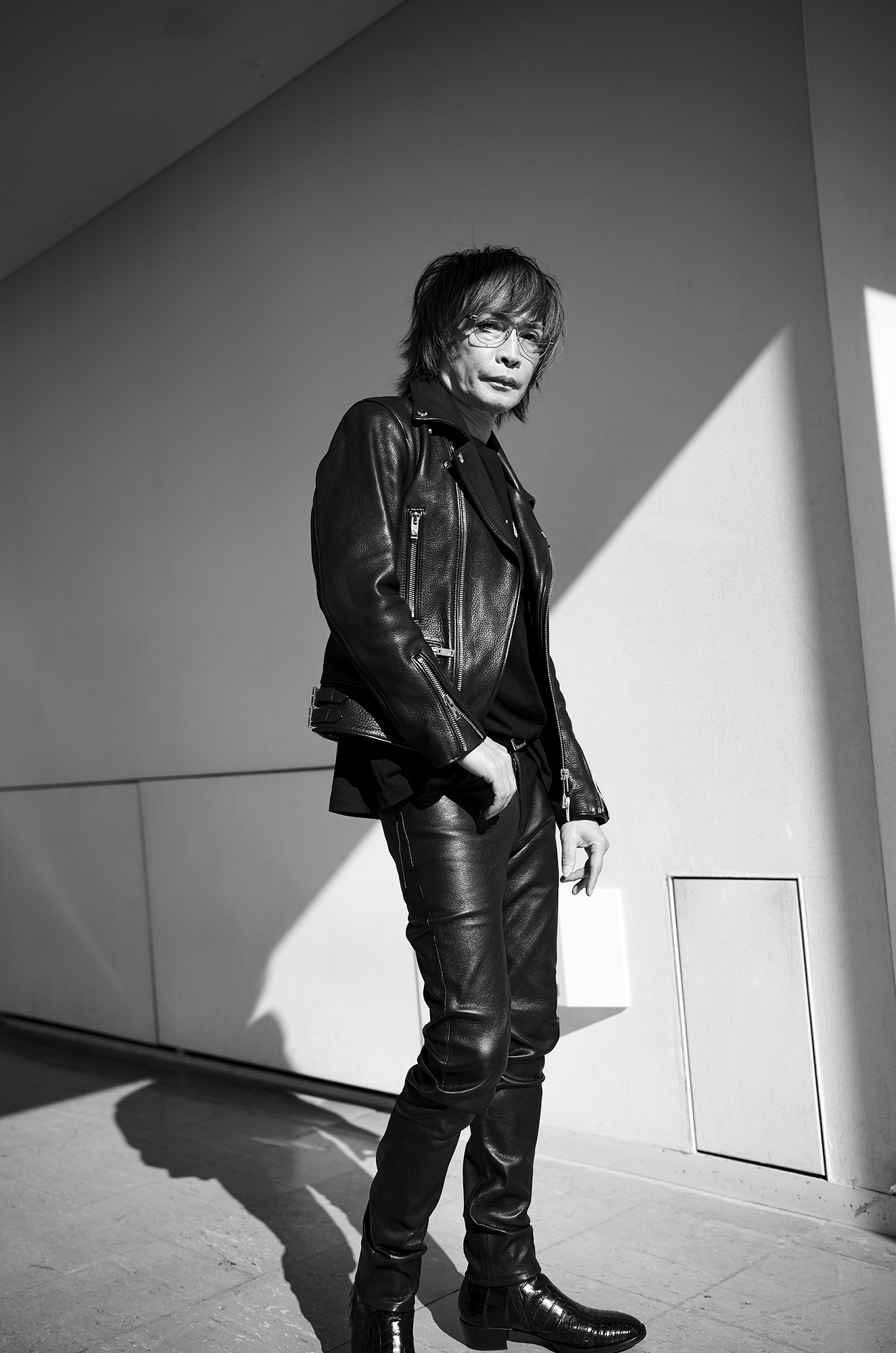 Four Hydrangea (フォーハイドランジア) Track.2 Double riders (トラックツー) Luxury soft vegetable tanned leather (ラグジュアリー ソフト ベジタブルタンニン レザー) レザージャケット ダブルライダース ジャケット BLACK (ブラック) 愛知 名古屋 Alto e Diritto altoediritto アルトエデリット INORAN イノラン ライダース 革ジャン