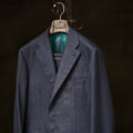 Sartoria Curvarti BESPOKE Loro Piana TASMANIAN Super170’s WOOL SINGLE BREASTED SUITS NAVY CHECK 2025のイメージ