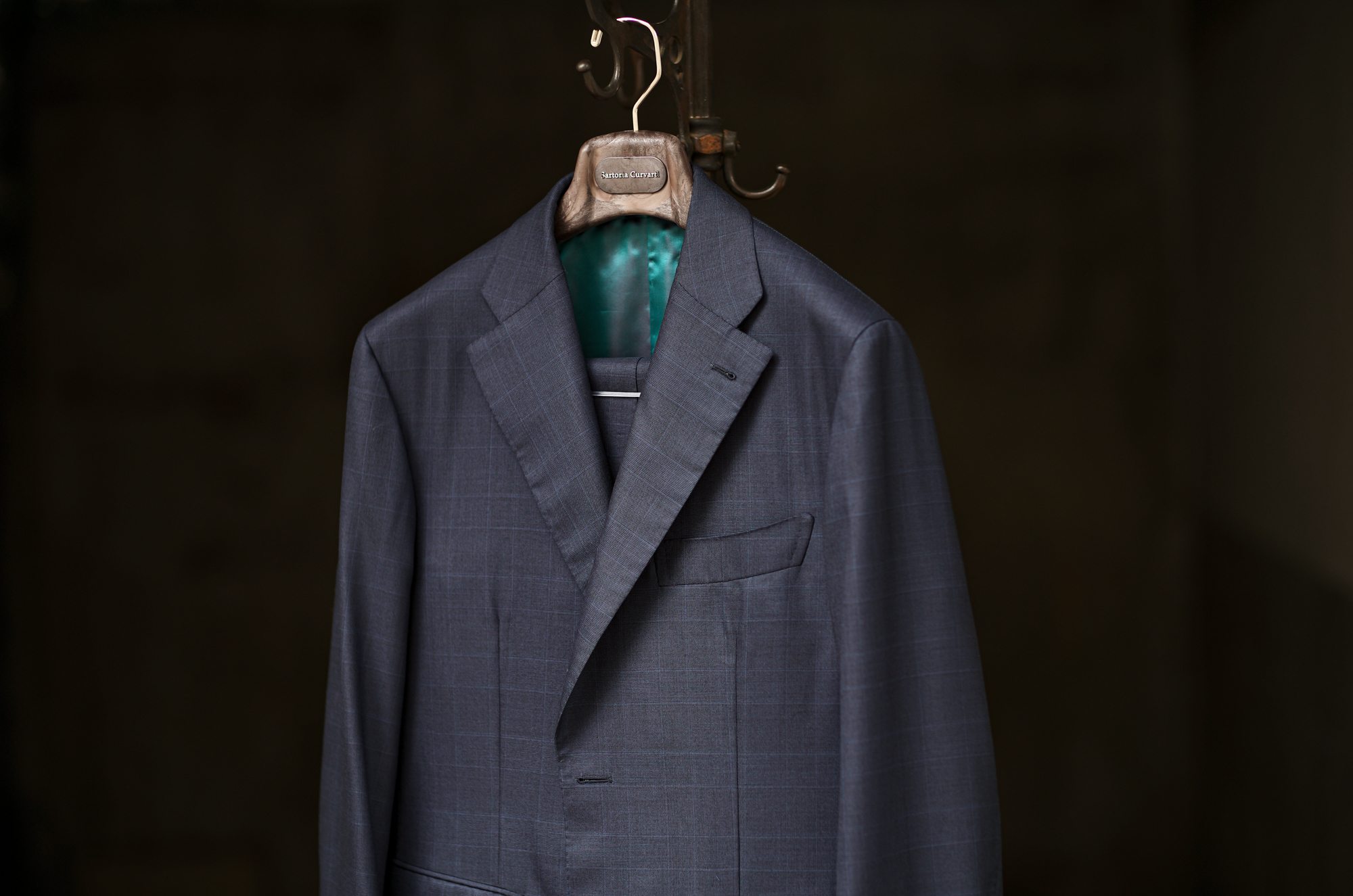 Sartoria Curvarti BESPOKE Loro Piana TASMANIAN Super170s WOOL SINGLE BREASTED SUITS NAVY CHECK 2025AW サルトリア・クルヴァルティ ビスポーク ロロピアーナ タスマニアン カシミヤ ウール シングルブレステッド ネイビーチェック 2025春夏 愛知 名古屋 Alto e Diritto altoediritto アルトエデリット