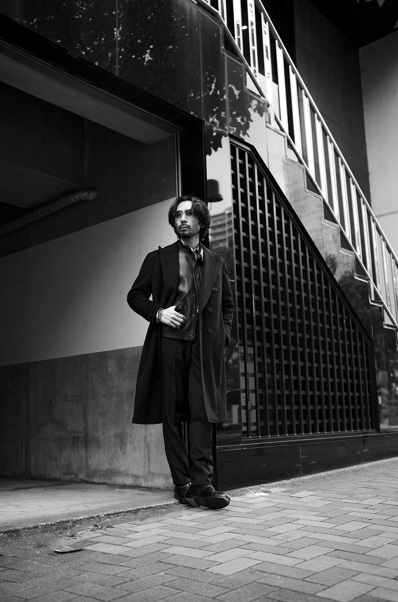 Sartoria Curvarti BESPOKE CASHMERE DOUBLE BREASTED COAT BLACK // AVANTARE CASCIAGO LAMB NAPPA SKIN 0.9mm BLACK // cuervo bopoha Chris DRESS WOOL SLACKS BLACK・99 クエルボ ヴァローナ サルトリア コレクション クリス ウール ドレス パンツ ブラック アヴァンターレ カシャーゴ レザー シングル ライダース ジャケット サルトリア・クルヴァルティ ビスポーク カシミヤ ダブルブレステッド コート 愛知 名古屋 Alto e Diritto altoediritto アルトエデリット