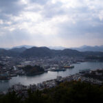 尾道 大宝山 千光寺　〒722-0033　尾道市東土堂町15-1　TEL：0848-23-2310　URL https://senkouji.jp/ 大宝山権現院千光寺は標高140m、尾道港を一望する大宝山の中腹にあり、（大同元年・806年）弘法大師の開基で中興は多田満仲公と伝えられています。珍しい舞台造りの本堂(貞享3年・1686年)は別名「赤堂」とも呼ばれ、林芙美子も放浪記の中で「赤い千光寺の塔が見える」と書いています。大宝山 千光寺は、広島県尾道市の旧市街に位置しています。尾道へのお越しには、自動車、高速乗合バス、新幹線、飛行機が主な交通手段となります。最寄の駅は新幹線『新尾道駅』もしくは在来線『尾道駅』となります。大宝山権現院千光寺は標高140m、尾道港を一望する大宝山の中腹にあり、（大同元年・806年）弘法大師の開基で中興は多田満仲公と伝えられています。開基は平安時代の始め大同元年（806年）で、後に源氏の名将多田満仲の中興と伝えている。境内中央の巨岩「玉の岩」は昔この岩の頂に如意宝珠があって、夜毎に海上を照らしていたのでこの地を「玉の浦」と呼ぶとか。玉の岩の右には朱塗りの本堂、左には龍宮造りの鐘楼を配して、尾道の風光のかなめをなしている。本堂は貞享三年（1686年）の建立で、この地方には珍しい舞台造り、堂内に置かれた須弥壇は応永から永享（1394～1440年）頃の作で、和様に唐様を加味した形式で、ここに安置された本尊は秘仏の千手観世音菩薩。鐘楼の鐘は除夜の鐘でもおなじみのもの「音に名高い千光寺の鐘は一里聞こえて二里ひびく」と俚謡にまでうたわれている。本堂までの長い階段の左右には、かつて若杉慧の「野の仏」にも紹介された古い石仏や除虫菊の創始者上山英一郎翁の頌徳碑や児玉不揺の筆塚などもある。この寺の眺望は我が国随一といわれ山頂から八合目あたりを巡る「文学のこみち」は、尾道の風光を愛でた文人墨客の作品を天然の岩に刻んだ遊歩道である。中国観音霊場第十番札所、備後西国観音霊場第七番札所本尊千手観世音菩薩は聖徳太子の御作と伝えられ、三十三年に一度開帳の秘仏。昔から「火伏せの観音」と称せられ、火難除けに霊験あらたかで、今は諸願成就の観音様としてお詣りが絶えません。尾道は往古より港町として栄え、風光明媚なことから多くの文人墨客が訪れています。中でも頼山陽は「六年重ねて来たる千光寺」と漢詩にも詠んでいます。千光寺にまつわる“尾道で最も有名な伝説”が『玉の岩』伝説です。千光寺の象徴ともいえる“玉の岩”の天頂部には、その昔光る玉がありました。尾道には“玉”にかかわる地名もあり、千光寺の名前の由来もここからきていると聞きます。