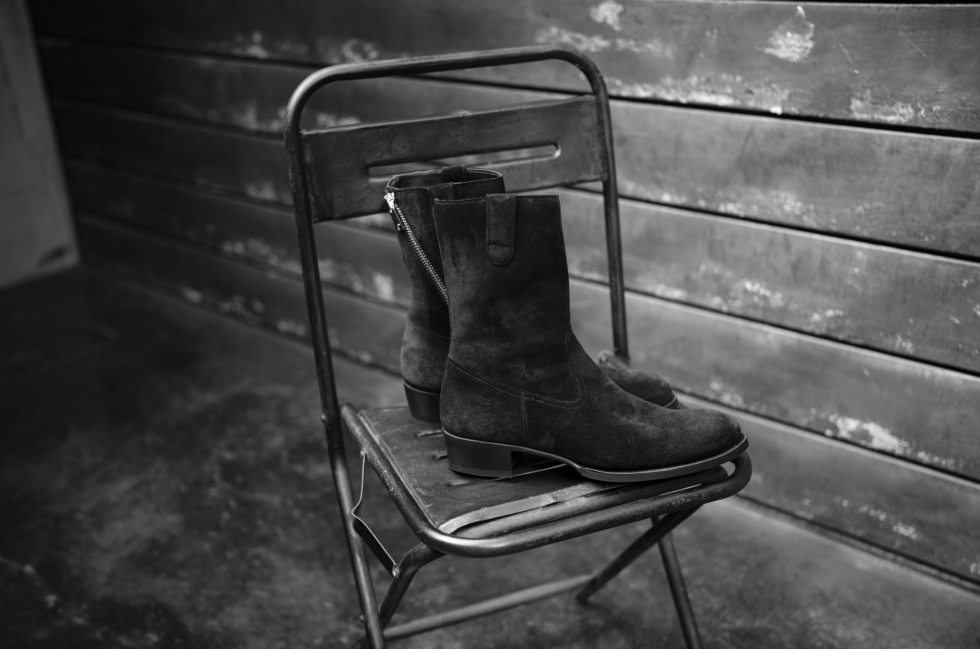 ダブルエイチ フィクサー 10周年記念モデル WH × FIXER ブーツ ペコスブーツ オーダー会 フィクサーコラボ 愛知 名古屋 Alto e Diritto altoediritto アルトエデリット スペシャルブーツ WH × FIXER WHFX-0010 CHARLES F. STEAD JANUS CALF SIDE ZIP PECOS BOOTS JET BLACK