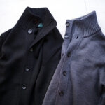 ZANONE "CHIOTO" MIDDLE GAUGE WOOL STAND COLLAR KNIT CARDUGAN /// BLACK・Z0015 , GRAY・Z2232 ザノーネ ミドルゲージ ニット ジャケット 5ゲージウールスタンドカラーニットカーディガン ブラック グレー 愛知 名古屋 Alto e Diritto altoediritto アルトエデリット