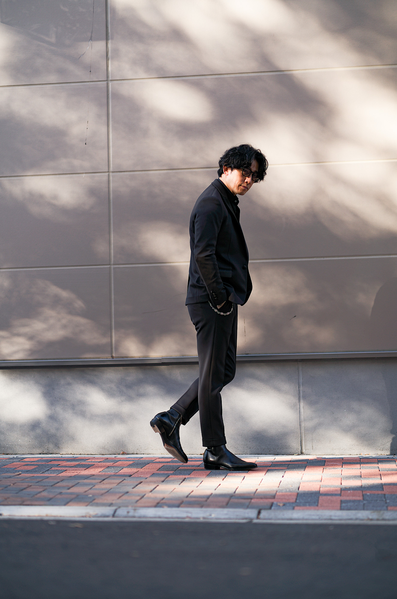 1PIU1UGUALE3 (ウノピュウノウグァーレトレ) SMOKING TROUSERS (スモーキング トラウザーズ) 40G FULLY DULL JERSEY ドレスパンツ タキシード パンツ BLACK (ブラック) MADE IN JAPAN (日本製) 愛知 名古屋 Alto e Diritto altoediritto アルトエデリット