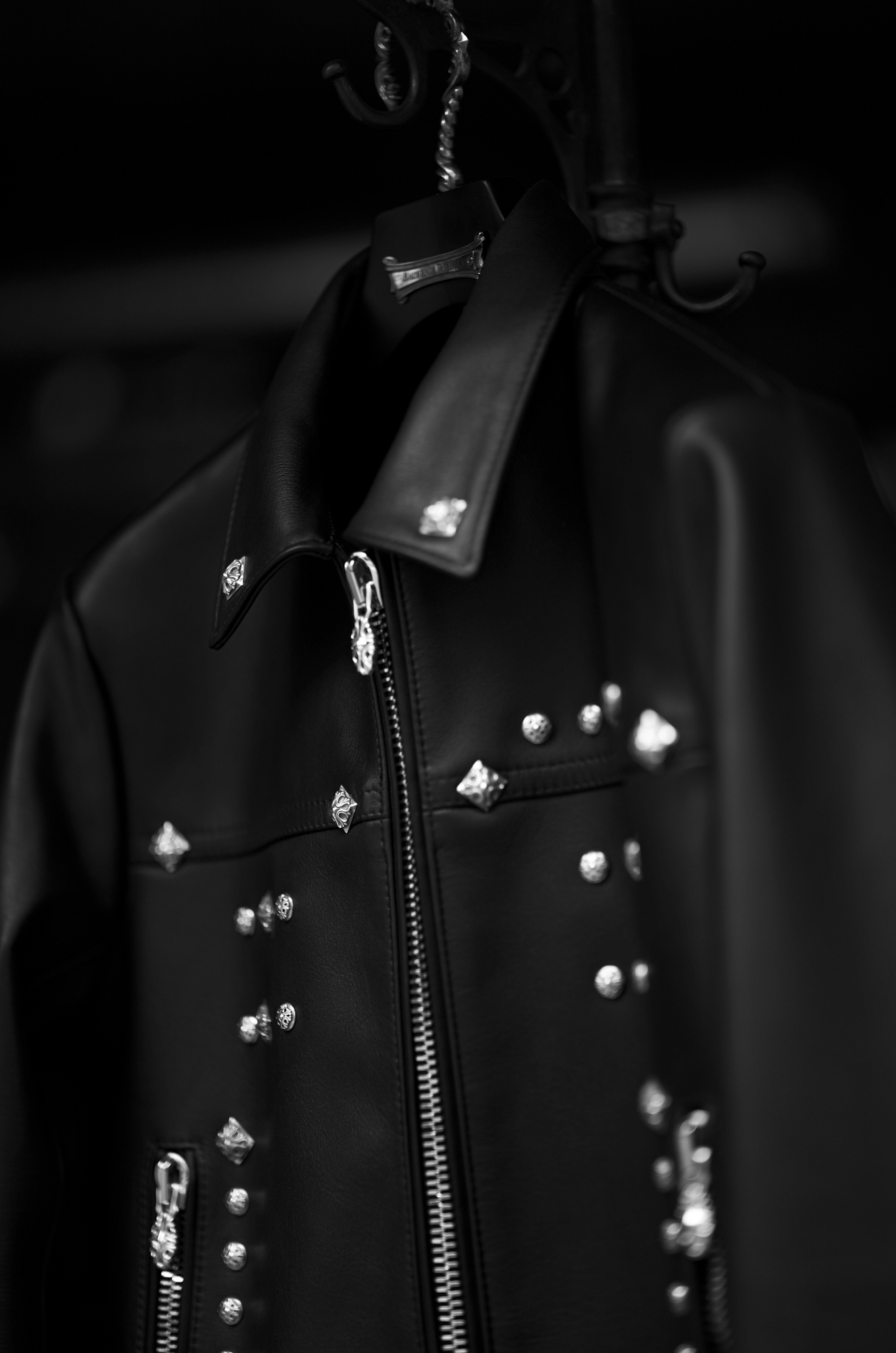 Balvenie Wilhelm No.17 Studs Custom SINGLE RIDERS 925 SILVER COW LEATHER BLACK 【SPECIAL】 バルヴェニー ヴィルヘルム ナンバーセブンティーン シングルライダース 925シルバー カウレザー レザージャケット シングルライダース ジャケット ブラック Made In England イギリス製 愛知 名古屋 Alto e Diritto altoediritto アルトエデリット スタッズカスタム