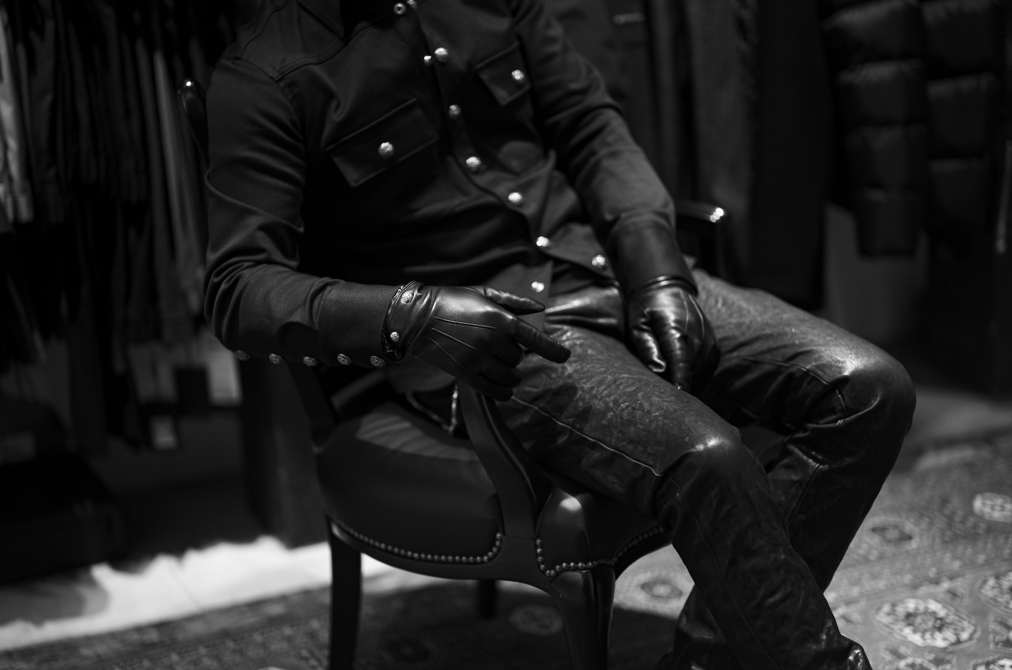 Balvenie Wilhelm (バルヴェニー ヴィルヘルム) No.28 LEATHER GLOVES 925 SILVER (ナンバー トゥエンティエイト レザーグローブ 925シルバー) カシミアライニング ラムレザー グローブ BLACK (ブラック) 愛知 名古屋 Alto e Diritto altoediritto アルトエデリット