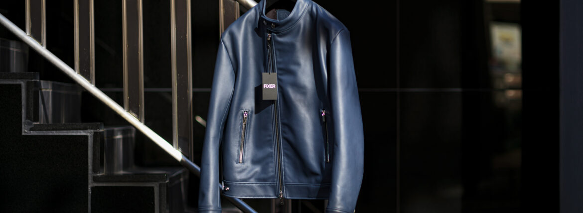 FIXER F10 SEMI SINGLE RIDERS Cow Leather NAVYのイメージ