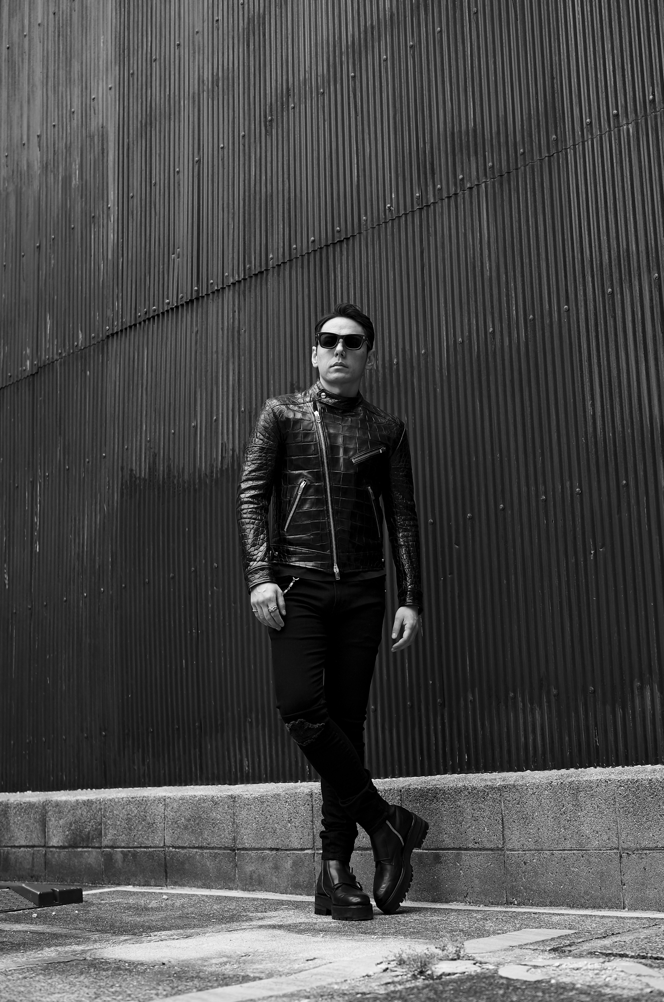 FIXER(フィクサー) F1 CROCODILE(エフワン クロコダイル) DOUBLE RIDERS Crocodile クロコダイル エキゾチックレザー ダブルライダース ジャケット BLACK(ブラック)【ご予約受付中】フィクサー ブラックパンサー エフワン ダブルライダース 愛知 名古屋 Alto e Diritto altoediritto アルトエデリット