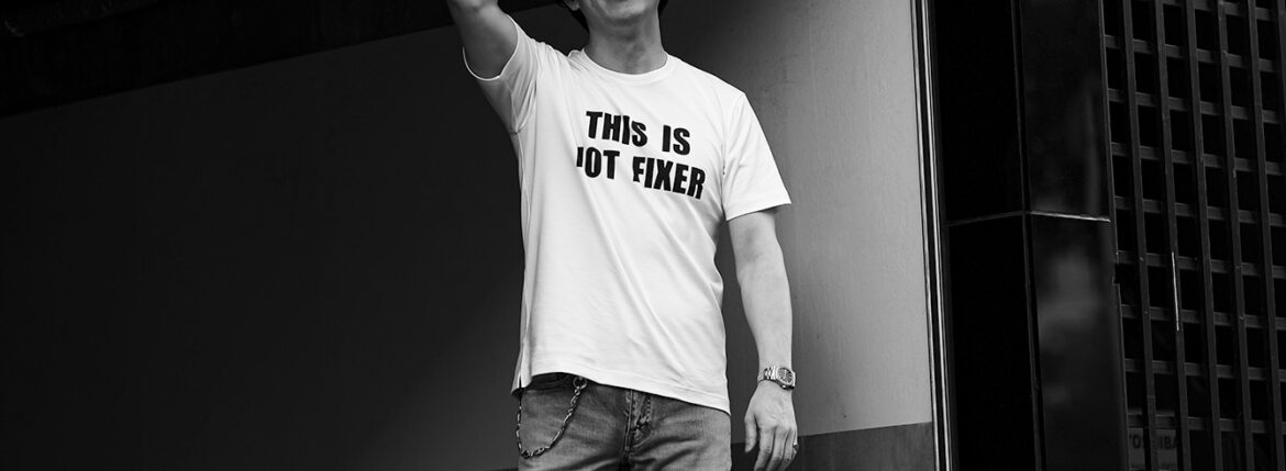 FIXER FTS-06 THIS IS NOT FIXER WHITE (ホワイト) フィクサー これはフィクサーじゃない 愛知 名古屋 Alto e Diritto altoediritto アルトエデリット Tシャツ 半袖Tシャツ