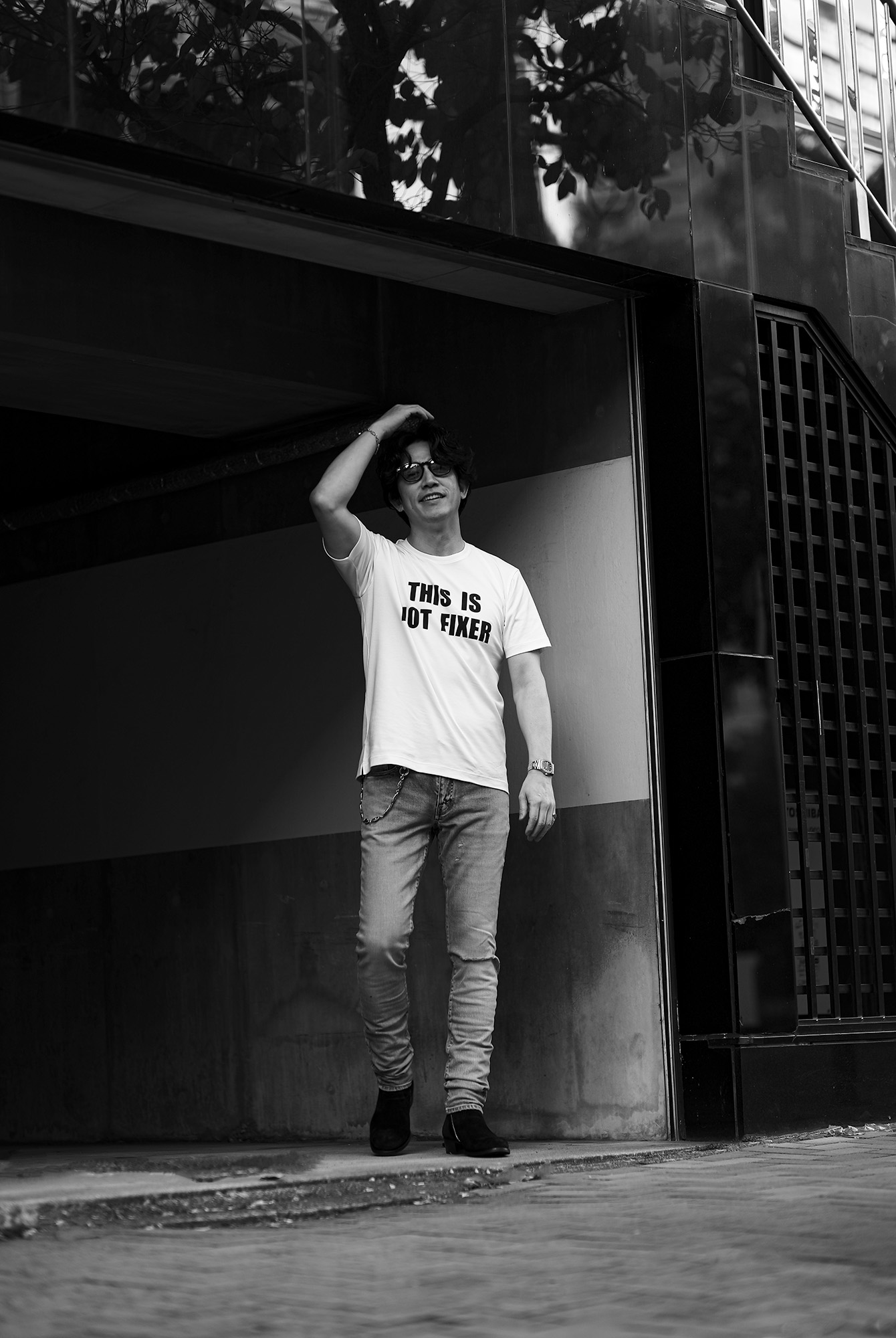 FIXER FTS-06 THIS IS NOT FIXER WHITE (ホワイト) フィクサー これはフィクサーじゃない 愛知 名古屋 Alto e Diritto altoediritto アルトエデリット Tシャツ 半袖Tシャツ