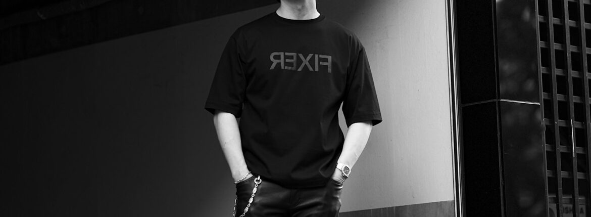 FIXER (フィクサー) FTS-16 Reverse Print Oversized T-shirt リバースプリント オーバーサイズ Tシャツ ALL BLACK (オールブラック) 愛知 名古屋 Alto e Diritto altoediritto アルトエデリット
