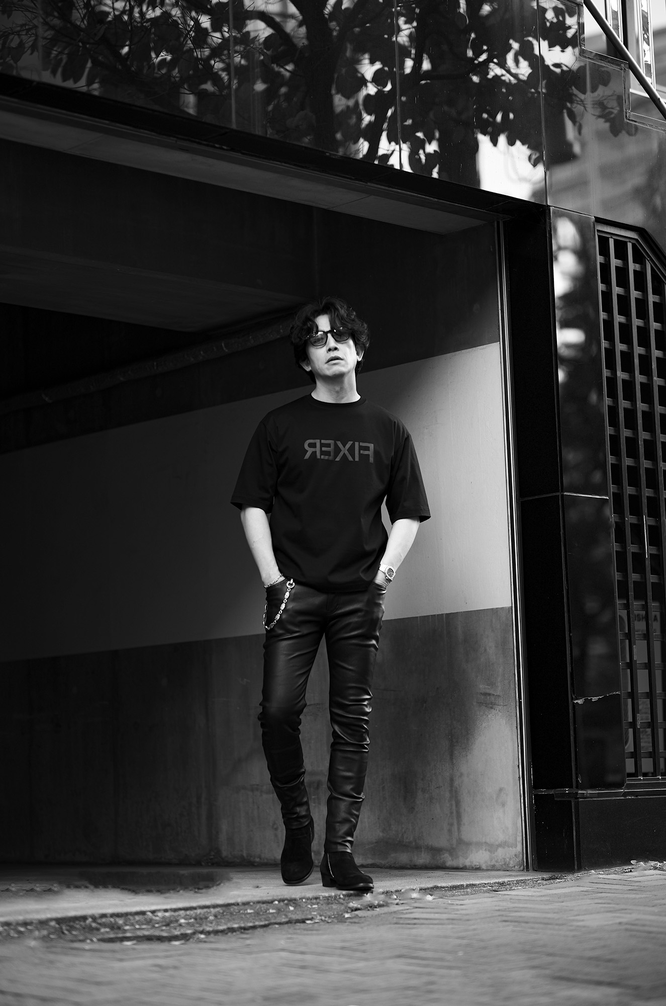 FIXER (フィクサー) FTS-16 Reverse Print Oversized T-shirt リバースプリント オーバーサイズ Tシャツ ALL BLACK (オールブラック) 愛知 名古屋 Alto e Diritto altoediritto アルトエデリット