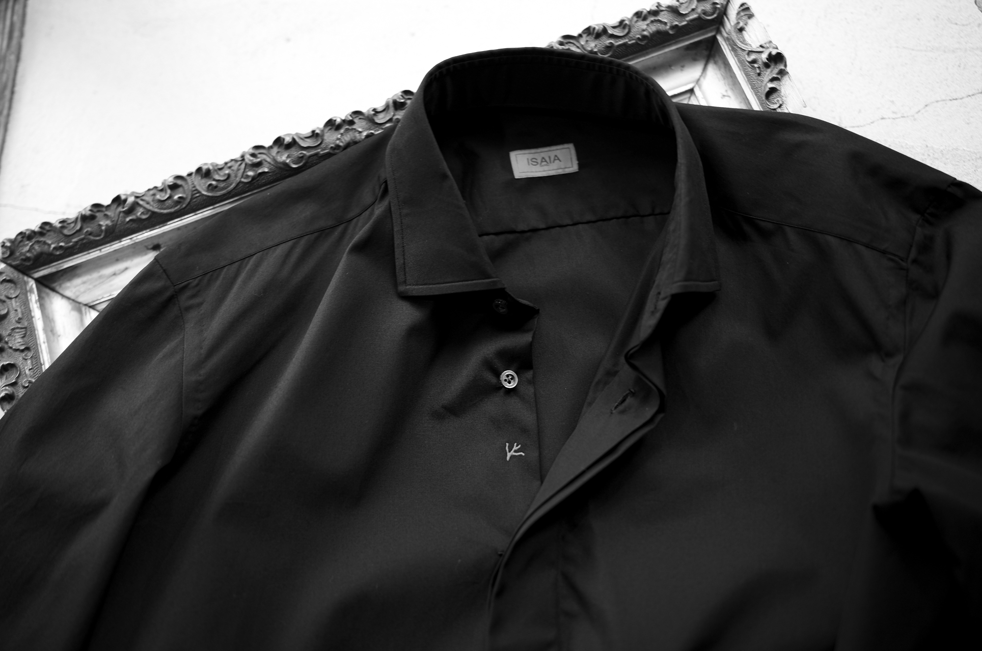 ISAIA Pointed collar shirt イザイア ポインテッドカラー シャツ コットンポプリン アルトエデリット シャツ ホワイト グレー ブラック 愛知 名古屋 Alto e Diritto altoediritto アルトエデリット